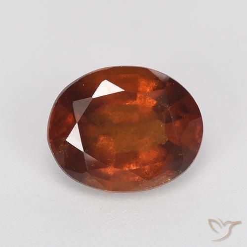 2.10ct 天然 深橙色 钙铝榴石, 椭圆形, VS-SI