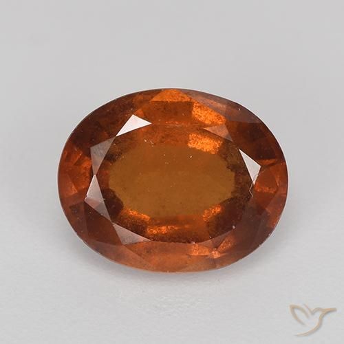 2.37ct 天然 红橙色 钙铝榴石, 椭圆形, VS-SI