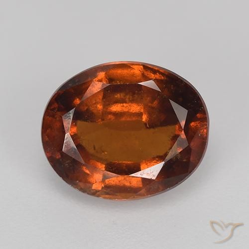 2.83ct 天然 深橙色 钙铝榴石, 椭圆形, VS-SI