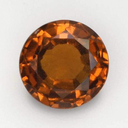 2.08克拉天然橙色桂榴石，圆形切割，8.11毫米，VS