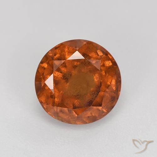 2.33ct 天然 琥珀橙 钙铝榴石, 圆形的, VS-SI