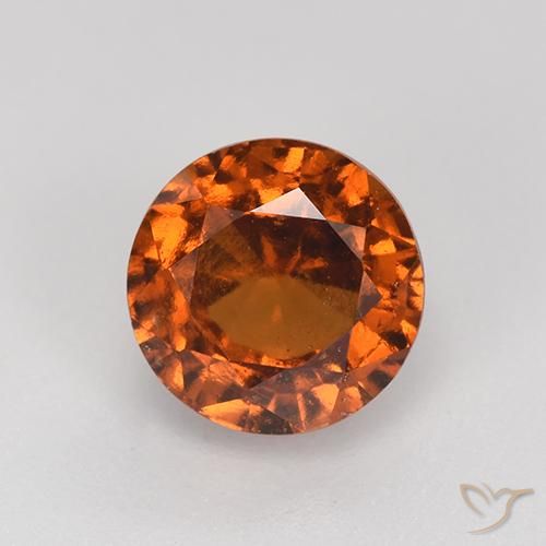 2.16ct 天然 深橙色 钙铝榴石, 圆形的, VS-SI