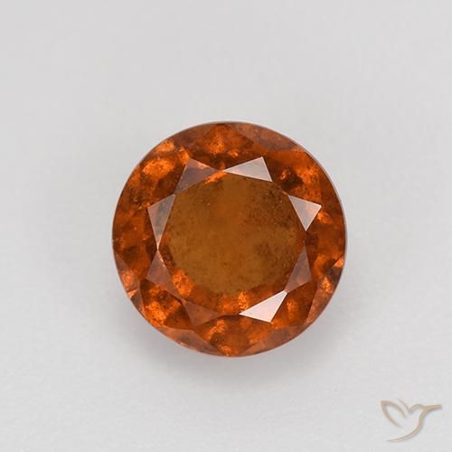 1.85ct 天然 深橙色 钙铝榴石, 圆形的, VS-SI