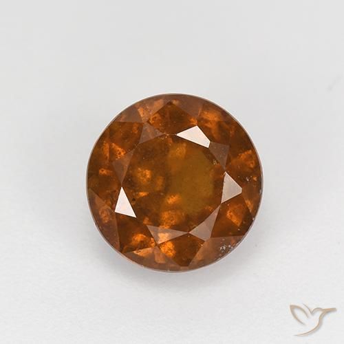 1.76ct 天然 红橙色 钙铝榴石, 圆形的, VS-SI
