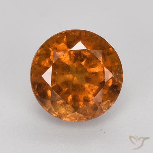 1.79ct 天然 深橙色 钙铝榴石, 圆形的, VS