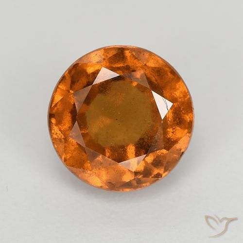 2.00ct 天然 深橙色 钙铝榴石, 圆形的, VS-SI