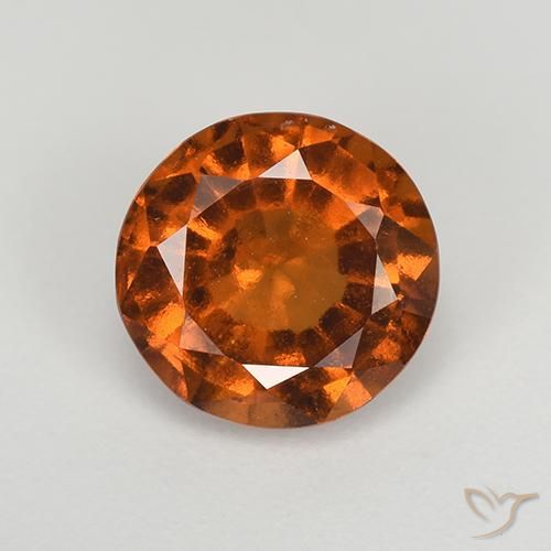 1.93ct 天然 深橙色 钙铝榴石, 圆形的, VS