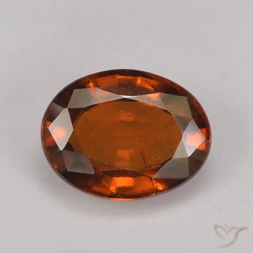 2.82ct 天然 红橙色 钙铝榴石, 椭圆形, VS-SI
