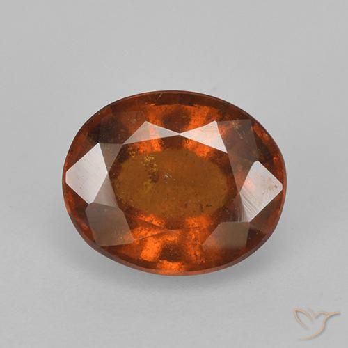2.68ct 天然 深橙色 钙铝榴石, 椭圆形, VS-SI