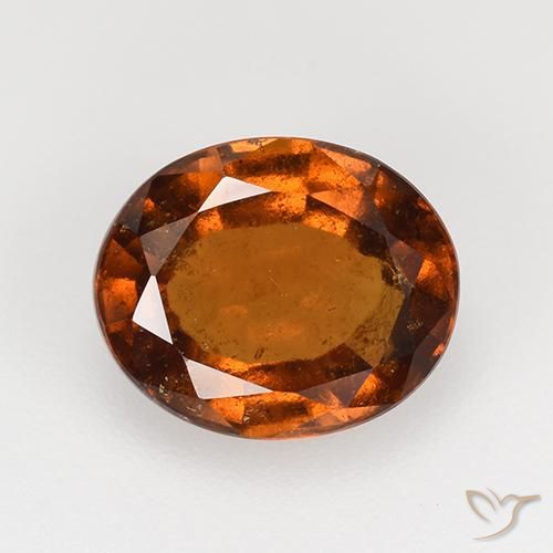 2.59ct 天然 红橙色 钙铝榴石, 椭圆形, VS-SI
