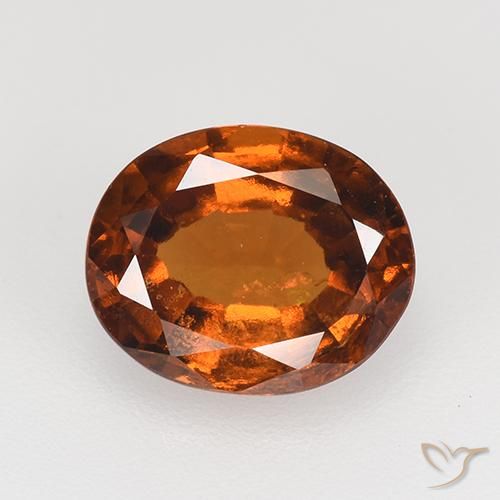 2.36ct 天然 琥珀橙 钙铝榴石, 椭圆形, VS-SI