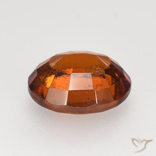 2.82克拉天然橙色桂榴石，椭圆形切割，9.2×7.6毫米，VS-SI