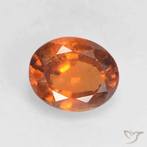 1.52ct 天然 中深橙色 钙铝榴石, 椭圆形, VS-SI