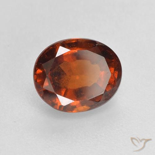 1.46ct 天然 琥珀橙 钙铝榴石, 椭圆形, VS-SI