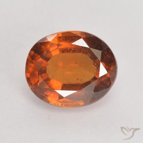 1.90ct 天然 琥珀橙 钙铝榴石, 椭圆形, VS-SI