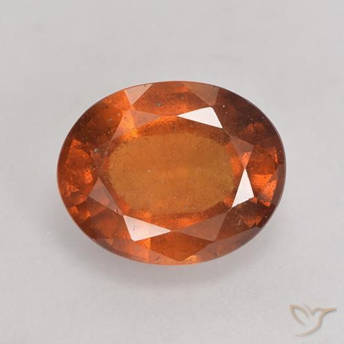 2.73ct 天然 深橙色 钙铝榴石, 椭圆形, VS-SI