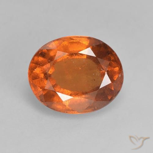 1.79ct 天然 深橙色 钙铝榴石, 椭圆形, VS-SI