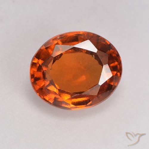 1.94ct 天然 红橙色 钙铝榴石, 椭圆形, VS