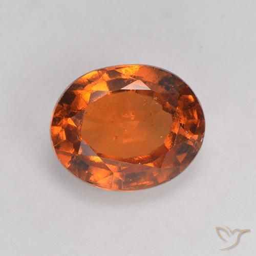 1.69ct 天然 火橙 钙铝榴石, 椭圆形, VS