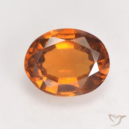 1.89ct 天然 深橙色 钙铝榴石, 椭圆形, VS