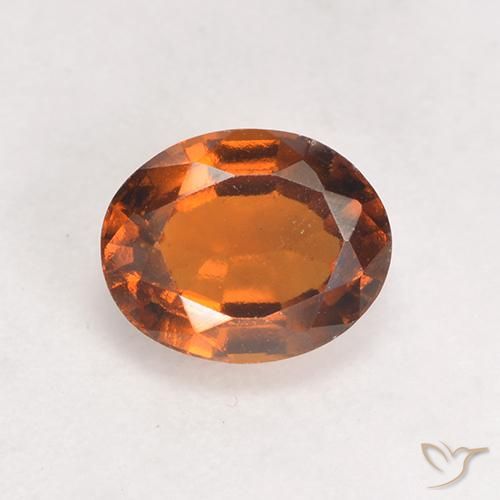 1.45ct 天然 中深橙色 钙铝榴石, 椭圆形, VS