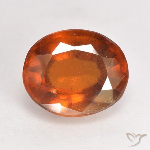 3.19ct 天然 深橙色 钙铝榴石, 椭圆形, SI