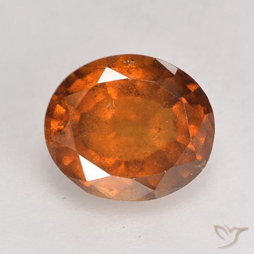 2.24ct 天然 中深橙色 钙铝榴石, 椭圆形, SI