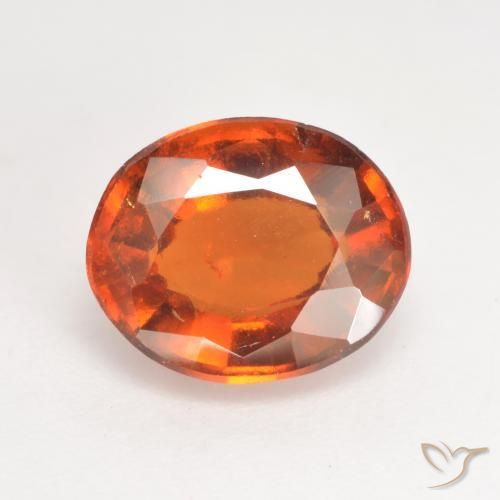 2.89ct 天然 深橙色 钙铝榴石, 椭圆形, VS-SI
