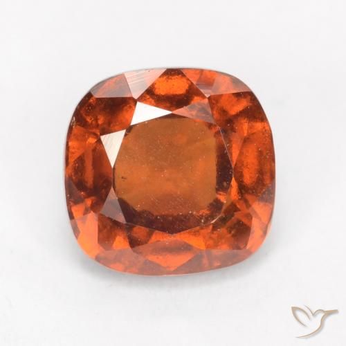 2.08ct 天然 琥珀橙 钙铝榴石, 软垫, VS