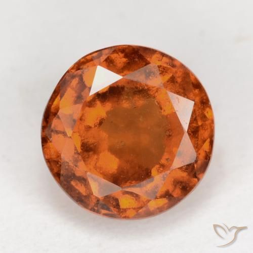 2.31ct 天然 深橙色 钙铝榴石, 圆形的, VS-SI