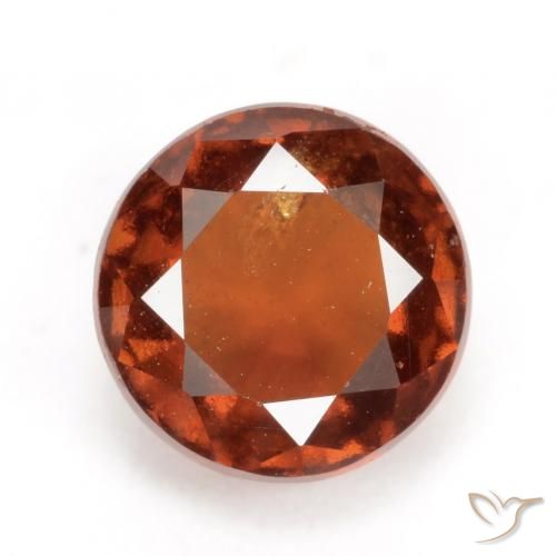 2.47ct 天然 琥珀橙 钙铝榴石, 圆形的, VS-SI
