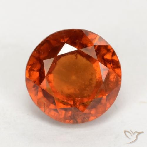 1.91ct 天然 琥珀橙 钙铝榴石, 圆形的, VS-SI