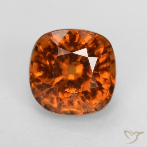 1.68ct 天然 深橙色 钙铝榴石, 软垫, VS-SI