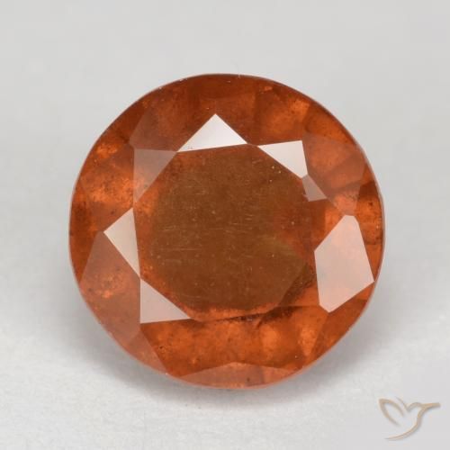 2.87ct 天然 深橙色 钙铝榴石, 圆形的, VS-SI