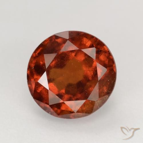 1.75ct 天然 深橙色 钙铝榴石, 圆形的, VS-SI