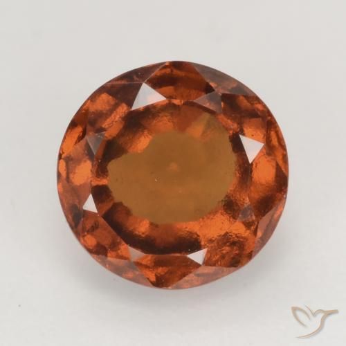 1.71ct 天然 深橙色 钙铝榴石, 圆形的, VVS-VS