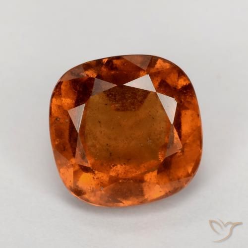 2.06ct 天然 深橙色 钙铝榴石, 软垫, VS-SI