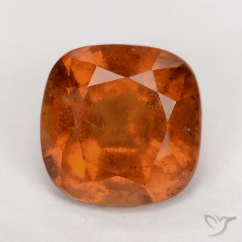 2.04ct 天然 红橙色 钙铝榴石, 软垫, VS-SI