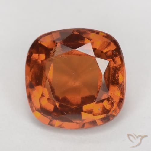 2.02ct 天然 中深橙色 钙铝榴石, 软垫, VS