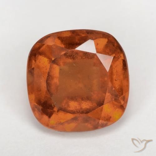 1.99ct 天然 红橙色 钙铝榴石, 软垫, VS-SI