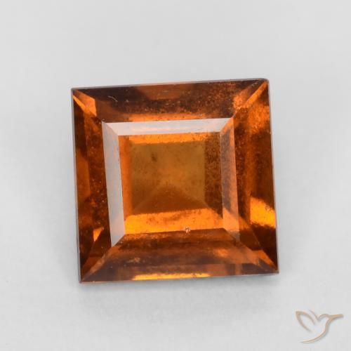 1.31ct 天然 琥珀橙 钙铝榴石, 正方形, VS-SI