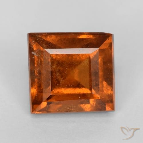 1.43ct 天然 深橙色 钙铝榴石, 正方形, VS-SI
