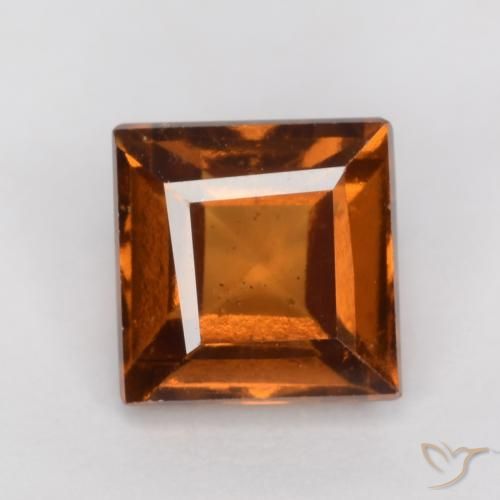 1.41ct 天然 深橙色 钙铝榴石, 正方形, VS