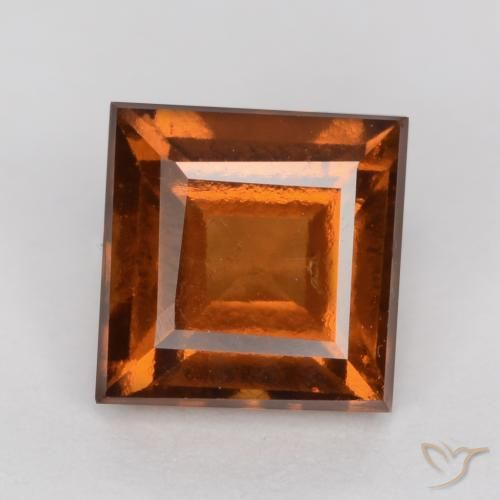 1.44ct 天然 琥珀橙 钙铝榴石, 正方形, VS