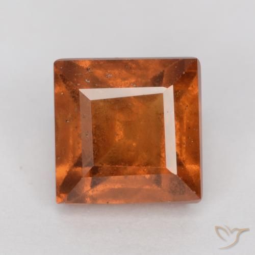1.68ct 天然 琥珀橙 钙铝榴石, 正方形, SI