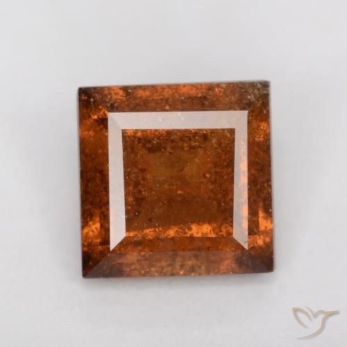 1.15ct 天然 深橙色 钙铝榴石, 正方形, SI