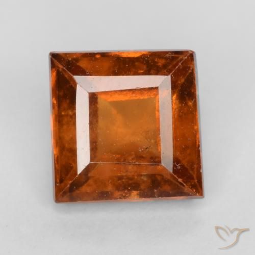 1.42ct 天然 深橙色 钙铝榴石, 正方形, VS-SI