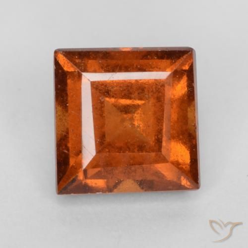 1.42ct 天然 深橙色 钙铝榴石, 正方形, VS-SI