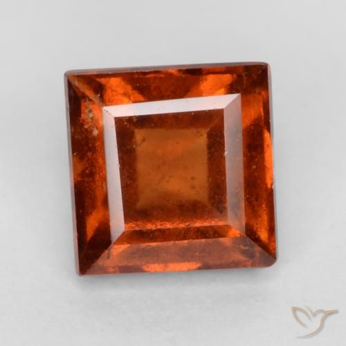 1.44ct 天然 深橙色 钙铝榴石, 正方形, VS-SI