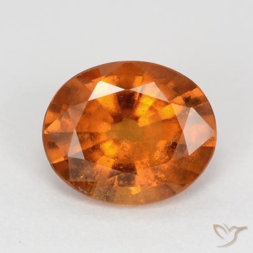 2.36ct 天然 深橙色 钙铝榴石, 椭圆形, SI
